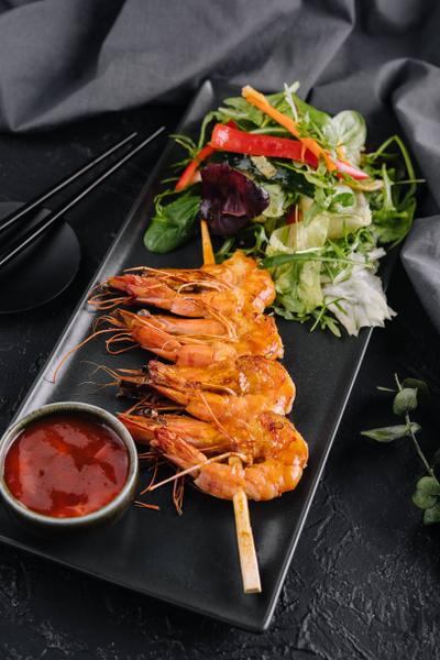 Yakitori „Black Tiger” Shrimp